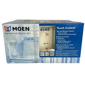 NOS 82402  Moen Adler Two Handle Chrome Tub & Shower Faucet with Lever Handle